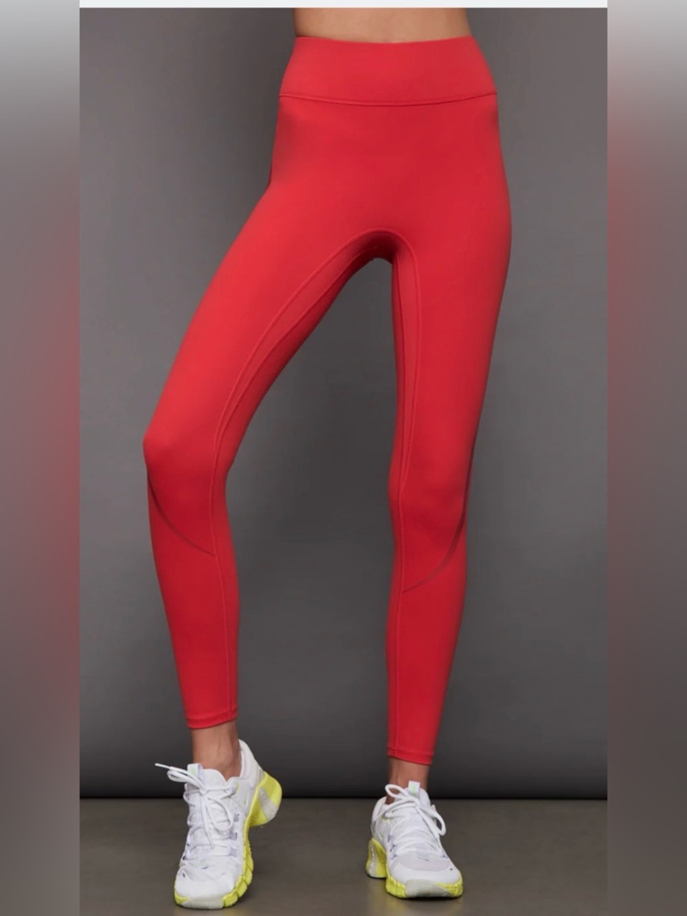 Bandier center stage contrast lollipop tango red legging XXl